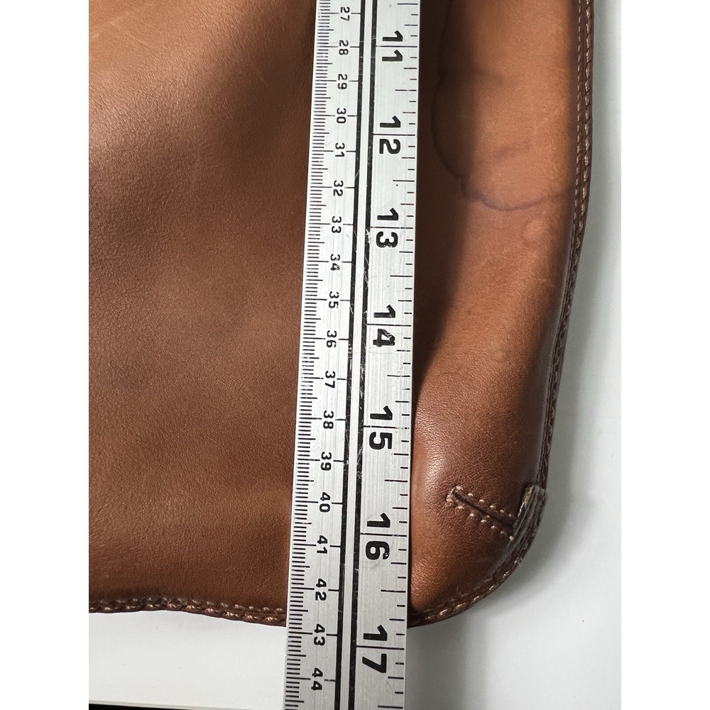 COACH Bleecker Felicia Burnished Leather‎ XL Slim Duffle Hobo Bag Purse 11424 - Picture 4 of 16
